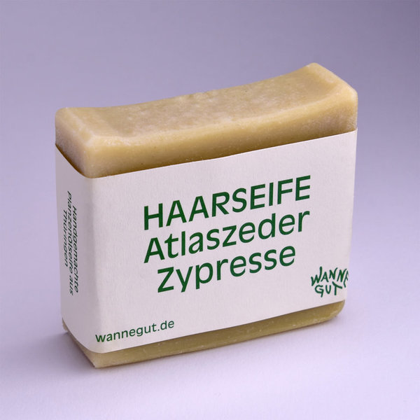 Haarseife Atlaszeder Zypresse für fettiges Haar VEGAN