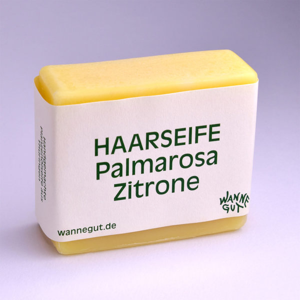 Haarseife Palmarosa-Zitrone empfindliche Haut VEGAN